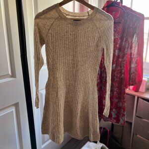 Abercrombie & Fitch Ribbed Knit Sweater Dress - XS PETITE